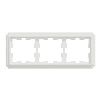 Rámeček Merten D-Antique, trojnásobný, lotus white, lesklý plast MEG4030-4735