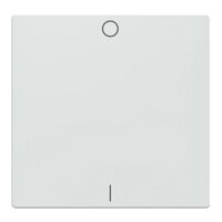 Klapka, Merten System M, se symbolem 0/1, active white, termoplast lesklý 432225