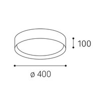 Stropní svítidlo MILA 40, W CASAMBI TW 30W 2700K-4000K bílá LED2 1272071CSTW