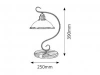 Elisett E27 1x 60W IP20 bronz RABALUX 2752