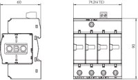 OBO V25-B+C 4-FS280 Kombinovaný svodič přepětí, typ 1+2,4P,TN,DS, 280V