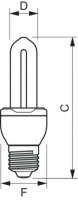 Philips Zářivka Economy Stick 8W WW E27 220-240 1PF/6