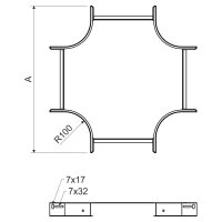 Kříž 50x250, sendzimir (Mars) KOPOS NKR 50X250_S