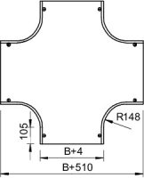 OBO 7131178 Víko křížení DFK 500 DD