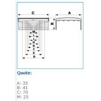 NTAN 25X30 W 02519 T-kus pro podparapetní systémy, 25x30, bílá IBOCO B02519