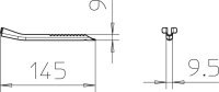 TPB R A2 Trn pro trapézové upevnění, 145x10, Nerez OBO 6357538