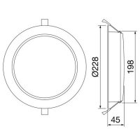 ELIA DL  35W 4000K(CRI80) DALI IP40-54 L