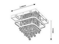 Pallas LED 36W+ E14 4xMAX 40W IP20 4000K chrom RABALUX 2239