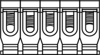 Hensel DK KS 50  Svorky sada 16-50 mm2, 5pol.