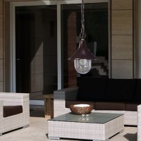 Závěsné svítidlo Diana závěs hnědá antika 60W IP23 E27 COMPOLUX 916201/50