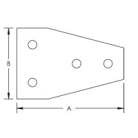 spevněná spojka T pro profil 41x41mm CADDY ZEA 110 387450