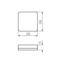 Přisazené LED svítidlo IPER LED 10W-NW-L KANLUX 37294