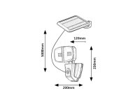ZLARIN LED 12W IP44 černá RABALUX 77012