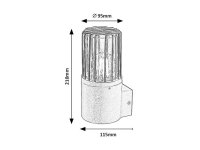 HAREN E27 1x 60W IP54 černá RABALUX 77083