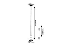 BARTO LED 19W IP20 matná černá RABALUX 74051