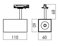 XCARD MT PROJECTOR GU10 1x50W max. 230V