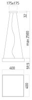 XPILL SQ. PANEL 40W 220-240V AC CCT(3/4/
