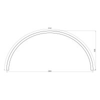 XFREE M CURVED DALI 1000mm 180dgr SUSP.