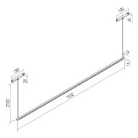 XNET DECORATIVE SUSPENDED LINEAR LIGHT D