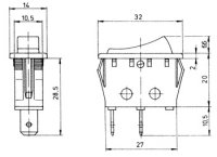 I 4612  Spínač p.16A/250V light YEL