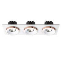 SHARM SQ III zápustná bílá měď 230V LED 3x10W 24° 3000K RENDL R13260