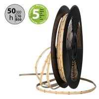 LED pásek COB UWW 528LED/m 14W/m DC24V 1090lm/m CRI90 IP20 modul 45,5mm 10mm 50m