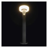 LED zahradní solární sloupkové svítidlo s čidlem soumraku TERION 12,5x12,5x50 cm