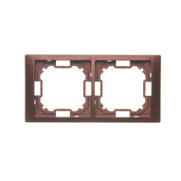 Rámeček 2-násobný Neos, Mahagon KONTAKT SIMON BMRC2/050