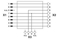 Rozvodka Y SAC-8PY-M/2XF BK 3-PSR PHOENIX CONTACT 1054341