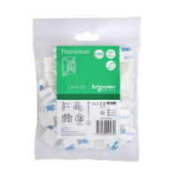 Samolepící úchytka, Thorsman, pro 3.6mm pásky, čirá, balení 100 ks IMT46450