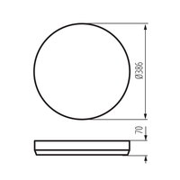 Plafon LED LIXAN CCTDIM KANLUX 46280