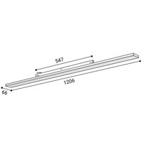 Lištové svítidlo NEXO 120, B 36-60W 3000K/3500K/4000K černá LED2 7540153