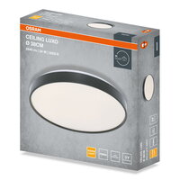 CEILING LUXO BLACK ? 38 cm 24W 3000K IP20 BLACK OSRAM 4099854651243