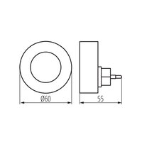 Svítidlo LED do zásuvky RIBI LED WW B KANLUX 46381