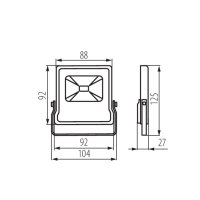 LED reflektor SMD ANTOS LED 10W-NW B 27090 Kanlux