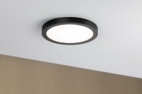 LED Panel Abia 300mm 22W matná černá kruhová PAULMANN 70984