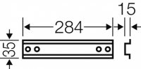 Hensel Mi TS 30 Nosná lišta DIN pro rozvodnice velikosti 1 až 8