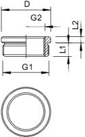 OBO 167 R MS PG16-13 Redukce kabelové vývodky PG16-PG13,5 Mosaz CuZn poniklovaná