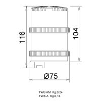 Modul akustický TWS SOUNDER PZO 12/48V ACDC, IP54, 62-81 dB, světle šedá, 6 tónů