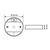 EsyLux EP10426940 Přisazená krabice IP54 SM BK IP54 černá