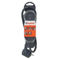 Legrand 050035 PRODLUŽOVACÍ PŘÍVOD OD 3X2P+T, 3M ČERNÁ