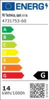 LED pásek 60LED/m, 5050 IP65, 12V 5M 14,4W