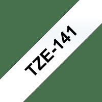 Páska BROTHER TZe-141, průsvitná/černá (18mm, laminované)