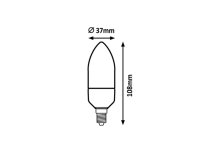 Světelný zdroj LED bulb LED E14 C37 8W 760lm 4000K 180° F Class RABALUX 1569