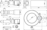 Sada připojovacích prvků pro vodič HVI-power long- D 27mm černý DEHN 819149