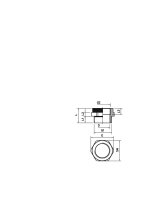 OBO 107 ADA PG11-M16 Adaptér kabelové vývodky PG - M PG11-M16 světle šedá