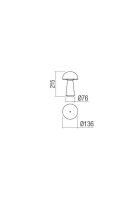 Stolní lampa KIRA VE LED 4.7W IP 44 MWH 3000K REDO 90438