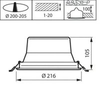 PHILIPS DN142B 20S/830 PSD-E  WR