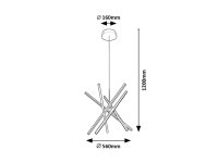 MATILDE LED 48W IP20 černá 4000K 1500lm RABALUX 72267