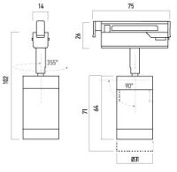 XMICRO ADJ. MICRO PROJECTOR 7,7W 24V DC